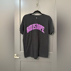 God Is Dope Black and Purple T-Shirt